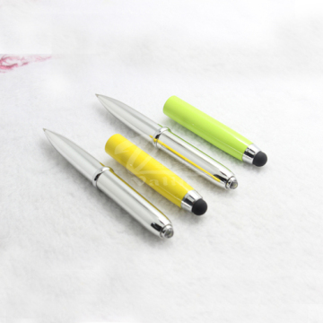 Fancy Unique LED Light Stylus Pen with Flashlight