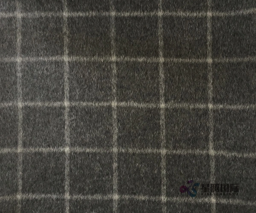 Classic Check Pattern 100% Wool Fabric