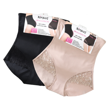 Breathe Easy High Waist Knitted Body Shapers with Lace for Mature Style Butt Lift