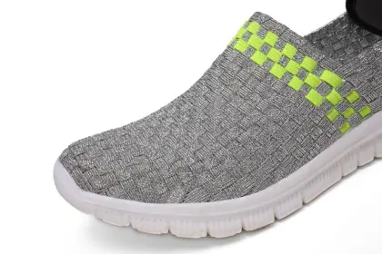 Silver Neat hand-woven Lightweight Outdoor Woven Loafers