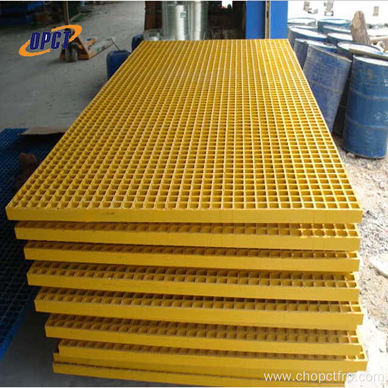 FRP Square Mesh Molded Plastic Grating For Walkway