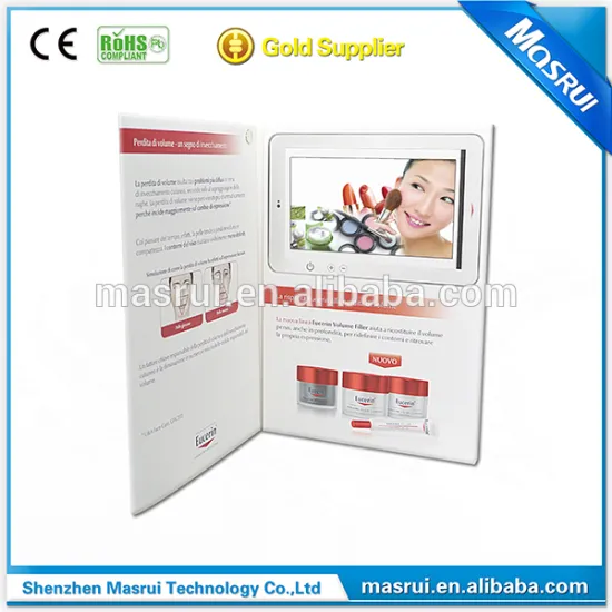 Auto playing personalized video gift card business campain video brochure