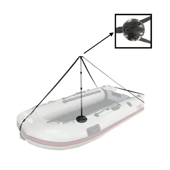 Qiyun Telescopic Boat Hook with Aluminum Pole for Hanging Christmas Lights