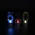Bougies d&#39;anniversaire numériques décoratives colorées