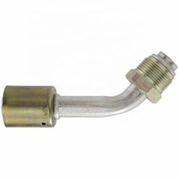 Male O-Ring 45 Degree Steel Aluminium Beadlock AC Fittings for Air Condition Hose Crimping Pipes