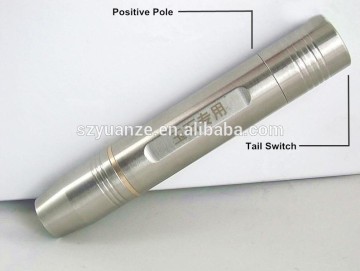 wholesale Stainless Steel Rechargeable Jade Testing Flashlight, chinese flat stone test flashlight