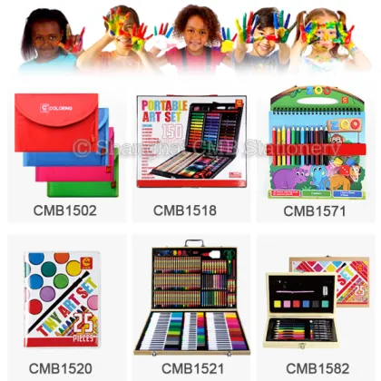 Wood painting art set for kid Gallery Studio