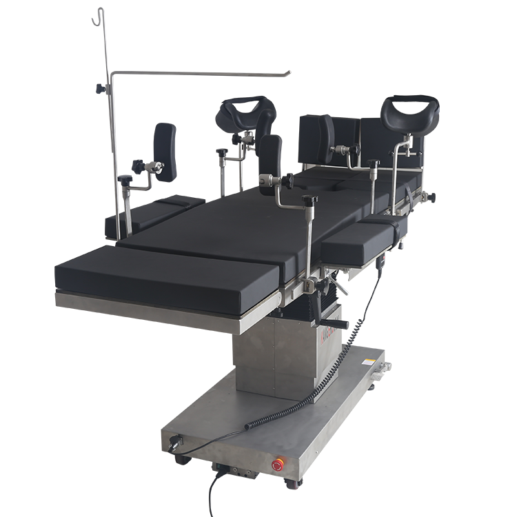 Integrated electric operating table