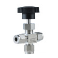 Needle Structure 3-Way 304 Stainless Steel Sleeve Globe Valve: Manual Flow Control