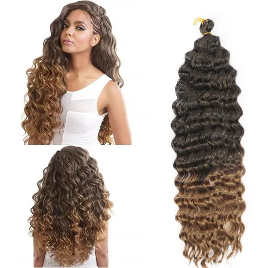Blonde Pink Grey Synthetic Hair Extensions For Russian Blondes Women Deep Twist Braiding Hair Deep Wave Crochet Braids