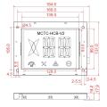 Écran LCD horizontal à segments de 6,4 pouces