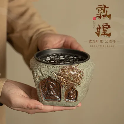 Dunhuang Impression Jianshui Stoneware Ceramic Tea Set