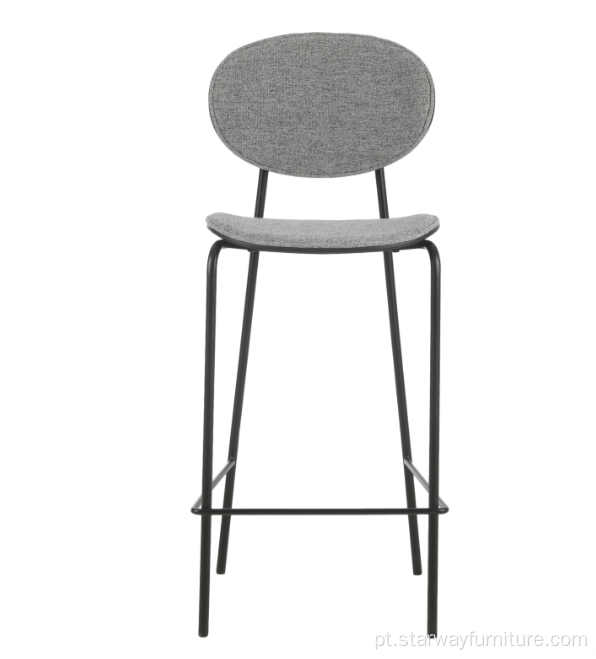 Restaurante de design original Barstool com pernas de metal