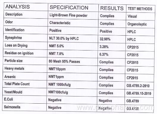 30-98% HPLC Citrus Extract-Citrus Aurantium Extract