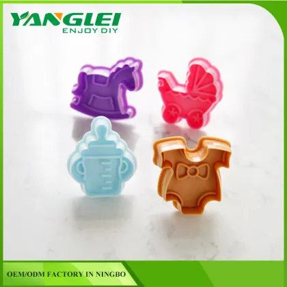 4pcs/set traditional cookie cutting sheet cookie cutter cookie punch