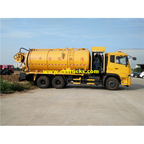 12000L 10 camiones de tanque de vacío séptico de rueda