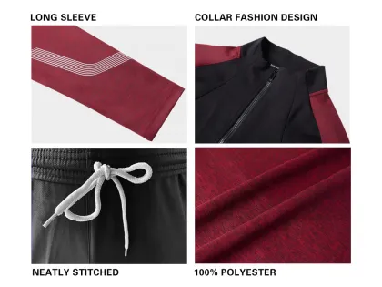 Wholesale Customized Jogging Long Sleeve Track Suits Fitness Sportswear High Quality Comfortable Unisex Sport Club Jogging Suits