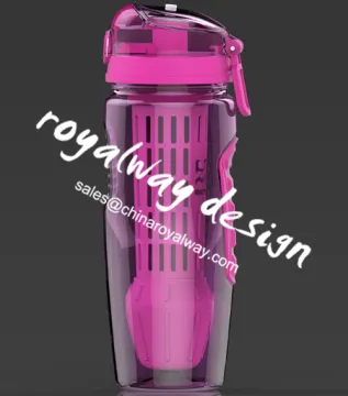Wholesale hot sale plastic infusion water bottle with infusion and freezing accessory