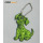 Reflektierende PVC Green Dog Schlüsselanhänger für Tasche