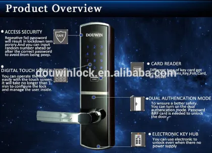 Douwin innovative home digital lock europe innovative digital lock