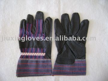 Black PVC impregnated working glove