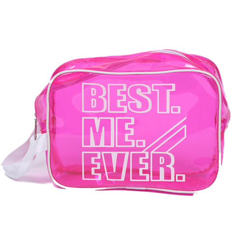 Most popular Custom Logo Clear Laser Transparent Makeup Bag