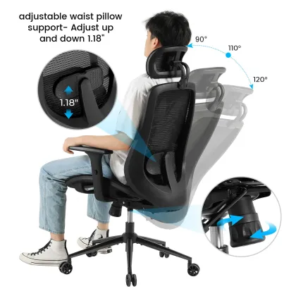 Premium Adjustable Ergonomic Office Chair with Lumbar Support
