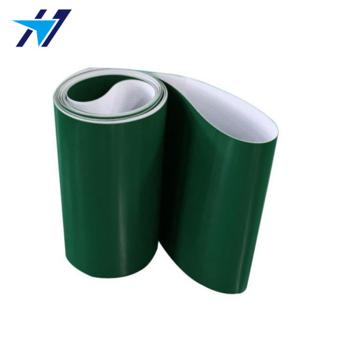 Green PVC anti-static conveyor belt