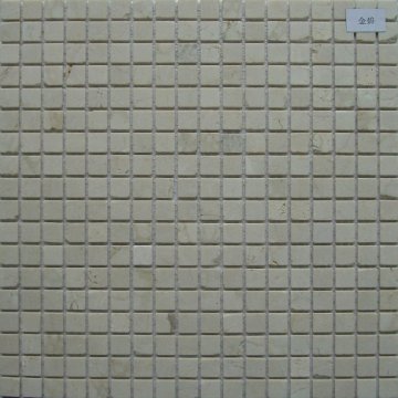 Crema Marfil Classical Stone Mosaic Wall Tile Hall Decoration Material
