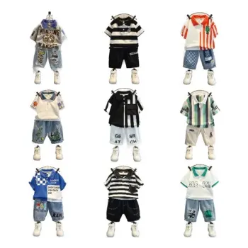 2024 China Wholesale Kids' Wear Men's Short Sleeve Shirt Suit