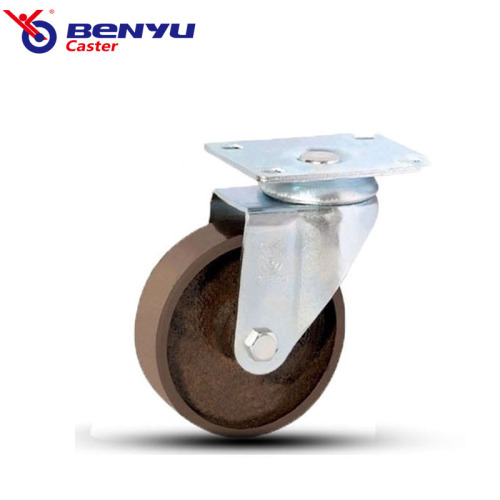 3in Light Duty Iron Swivel Plate Castors