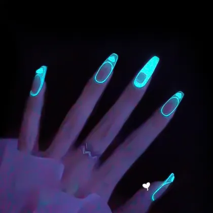 Glow in Dark Fluorescent Gel Polish UV LED Nail Art Kit