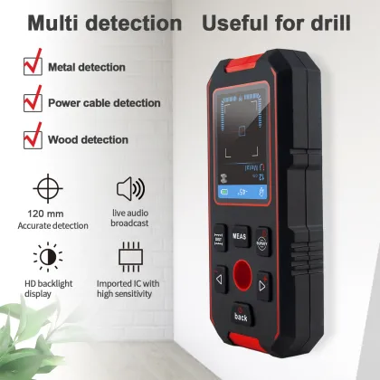New 3-in-1 Stud Finder with Laser Measure Tool and Wall Scanner