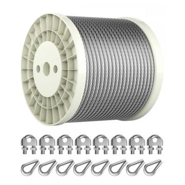 7x7 5/32" Stainless Steel Wire Rope