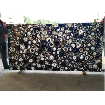 Lembah batu agate marmer hitam mewah modern untuk dekorasi hotel