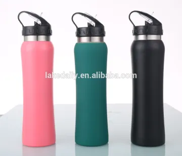 Straw sport water bottle