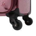 Beautiful color pink PU luggage bag for girl