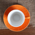 3OZ emboss cup and saucer