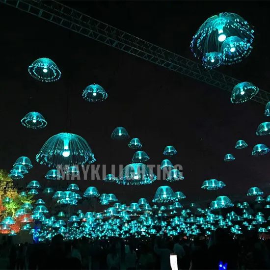 RGB Colorful Jellyfish Lamp - LED Fiber Optic Light for Outdoor Christmas Decoration