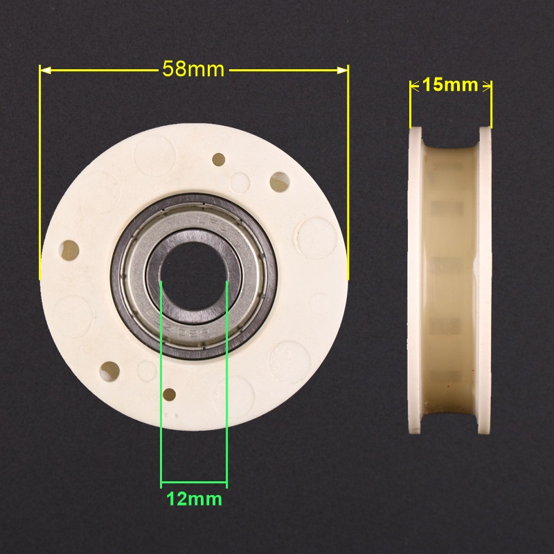 Rodillo colgante para puerta de aterrizaje de 58 mm para ascensores Sch****** 58mm Landing Door Hanger Roller for Sch****** Elevators