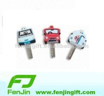 soft pvc rubber car shape key cover