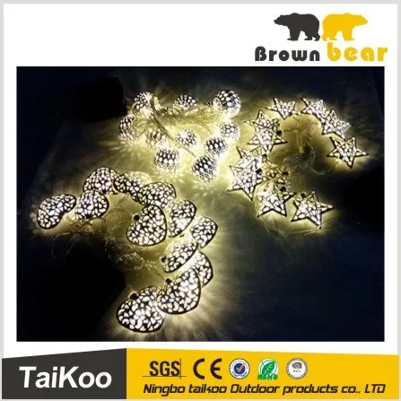 various shaped solar christmas star light