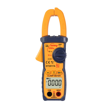 DT2017A Portable LCD Display AC DC Digital Clamp Meter Multimeter