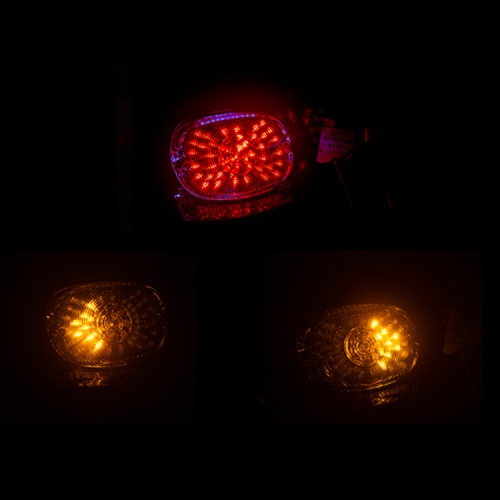 મોટરસાયકલ પૂંછડી બ્રેક એલઇડી લાઇટ ઇન્ટિગ્રેટેડ કસ્ટમ મોટરસાયકલ રીઅર પૂંછડી પ્રકાશ