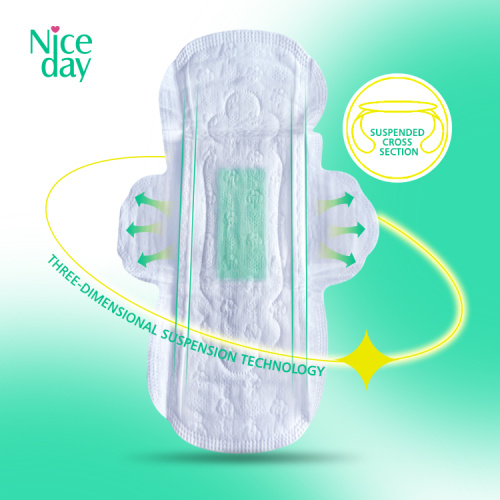 3D suspended protection soft girl menstrual pad