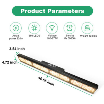 Waterproof led bar grow lights warm white