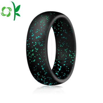 Unique Silicone Wedding-ring Round Powder Finger Ring