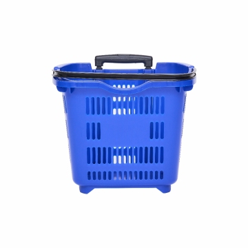 Cesta de comestibles de mano de doble tiral de metal canasta de comestibles