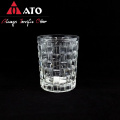 Classic engraved glass tumbler whisky wine glass cup