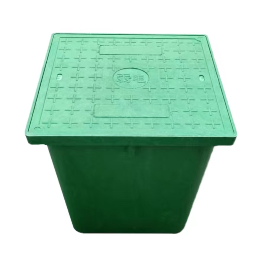 Resin threaded manhole cover